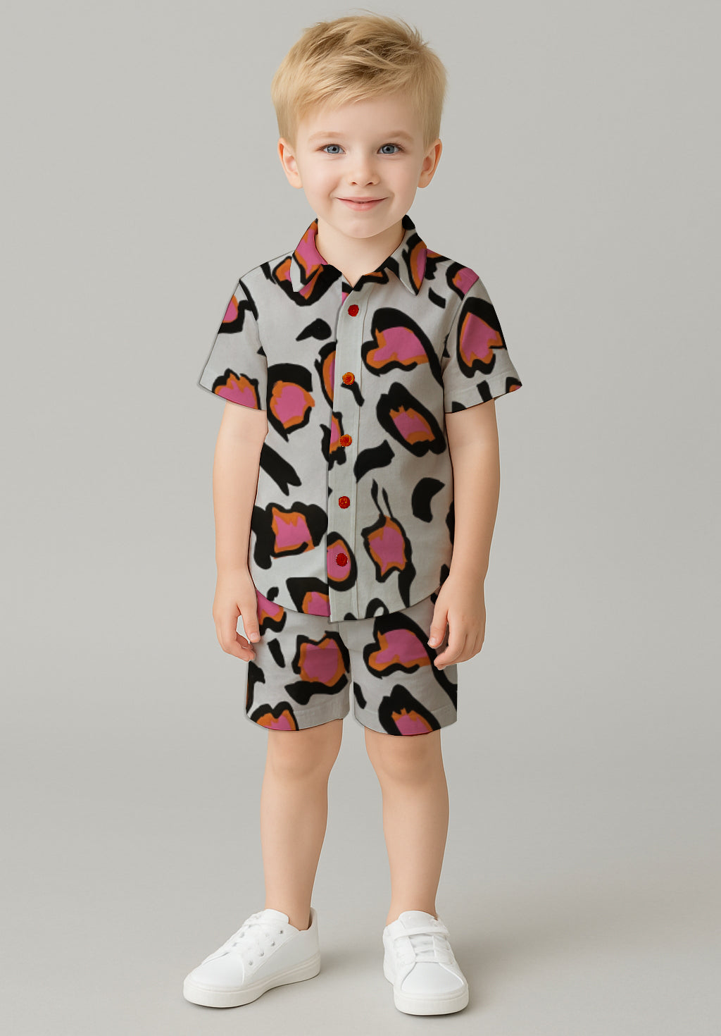 Boys' Short Sleeve Shirt & Shorts Set – with Art Print -  Debbie Jubrail