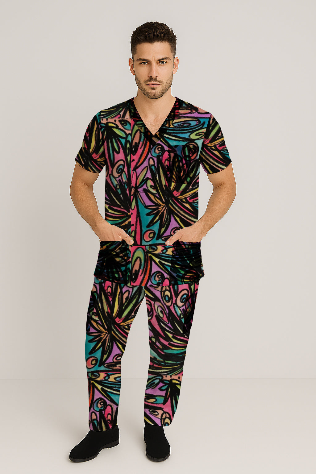 Men’s Scrub Set - Top and Pants -Debbie Jubrail