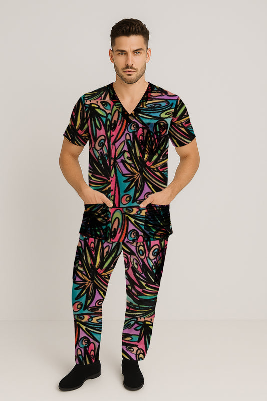 Men’s Scrub Set - Top and Pants -Debbie Jubrail