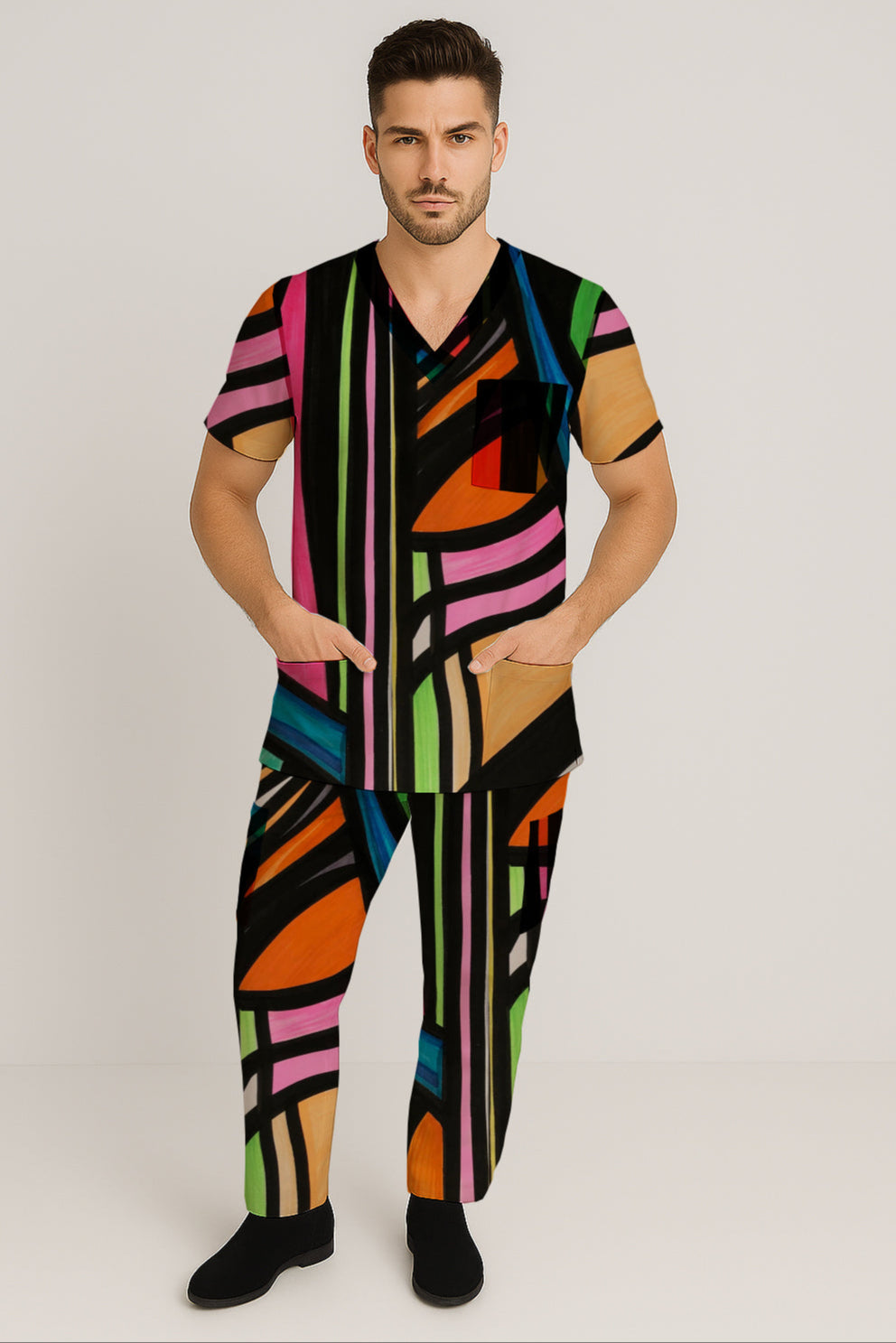 Men’s Scrub Set - Top and Pants -Debbie Jubrail