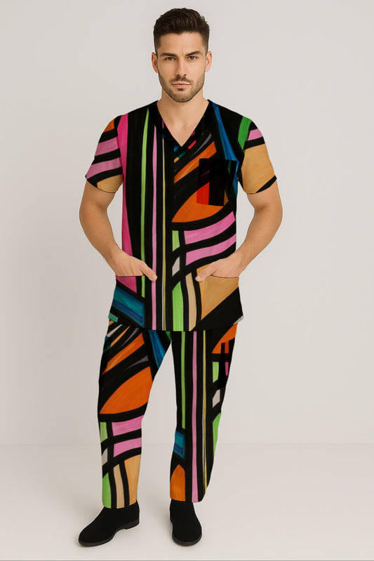 Men’s Scrub Set - Top and Pants -Debbie Jubrail