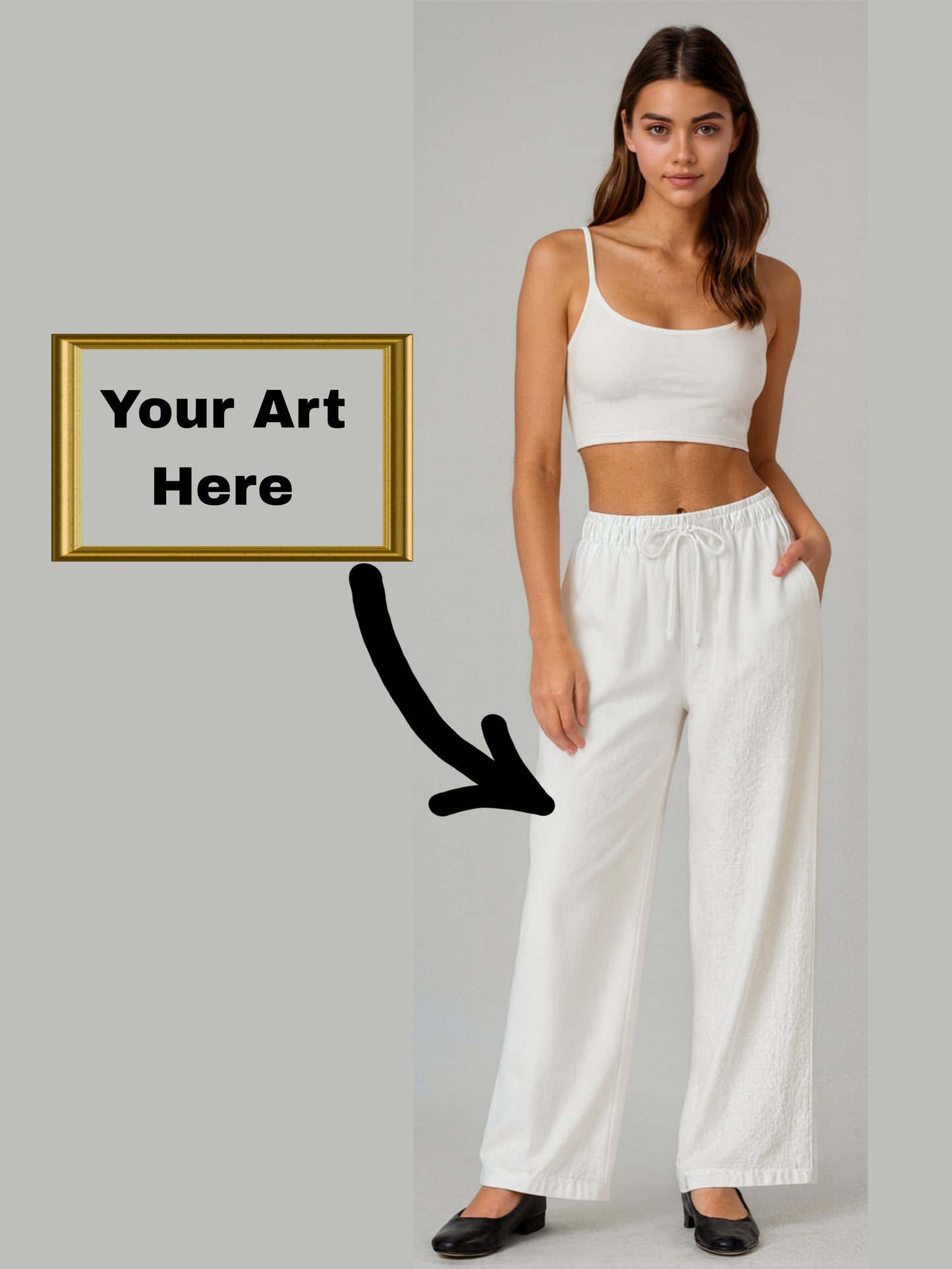 Your Painting Art On Loose fit Pants