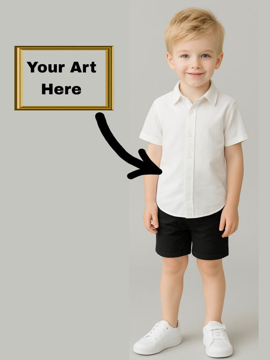Your Painting Art On Kids Short-Sleeve Shirt