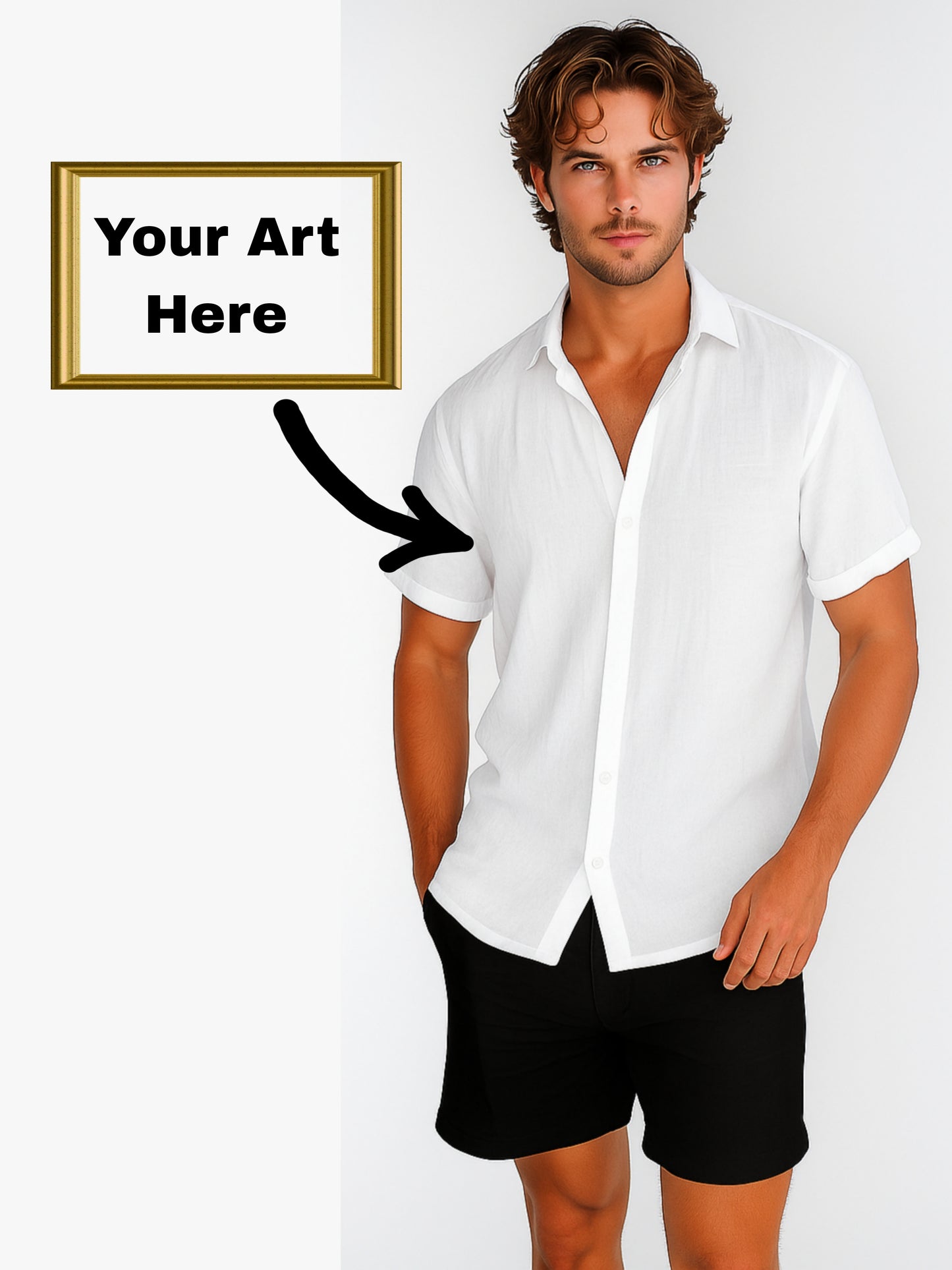 Your Painting Art On Short-Sleeve Shirt