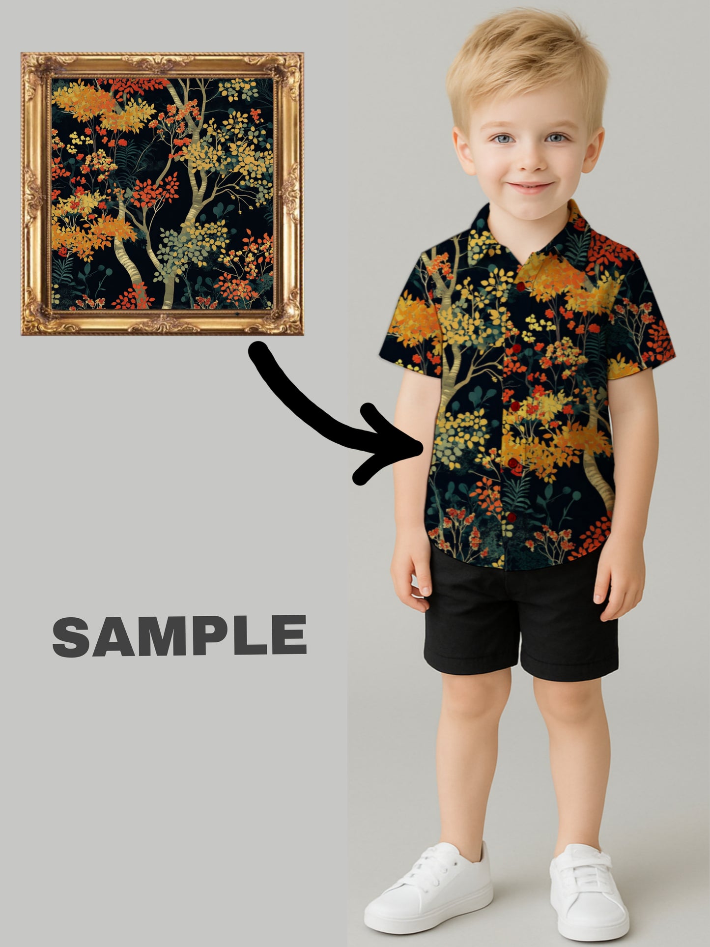Your Painting Art On Kids Short-Sleeve Shirt