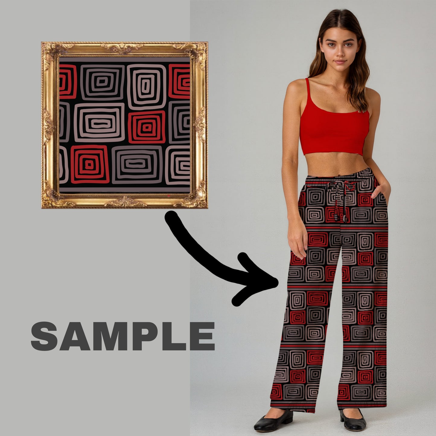 Your Painting Art On Loose fit Pants