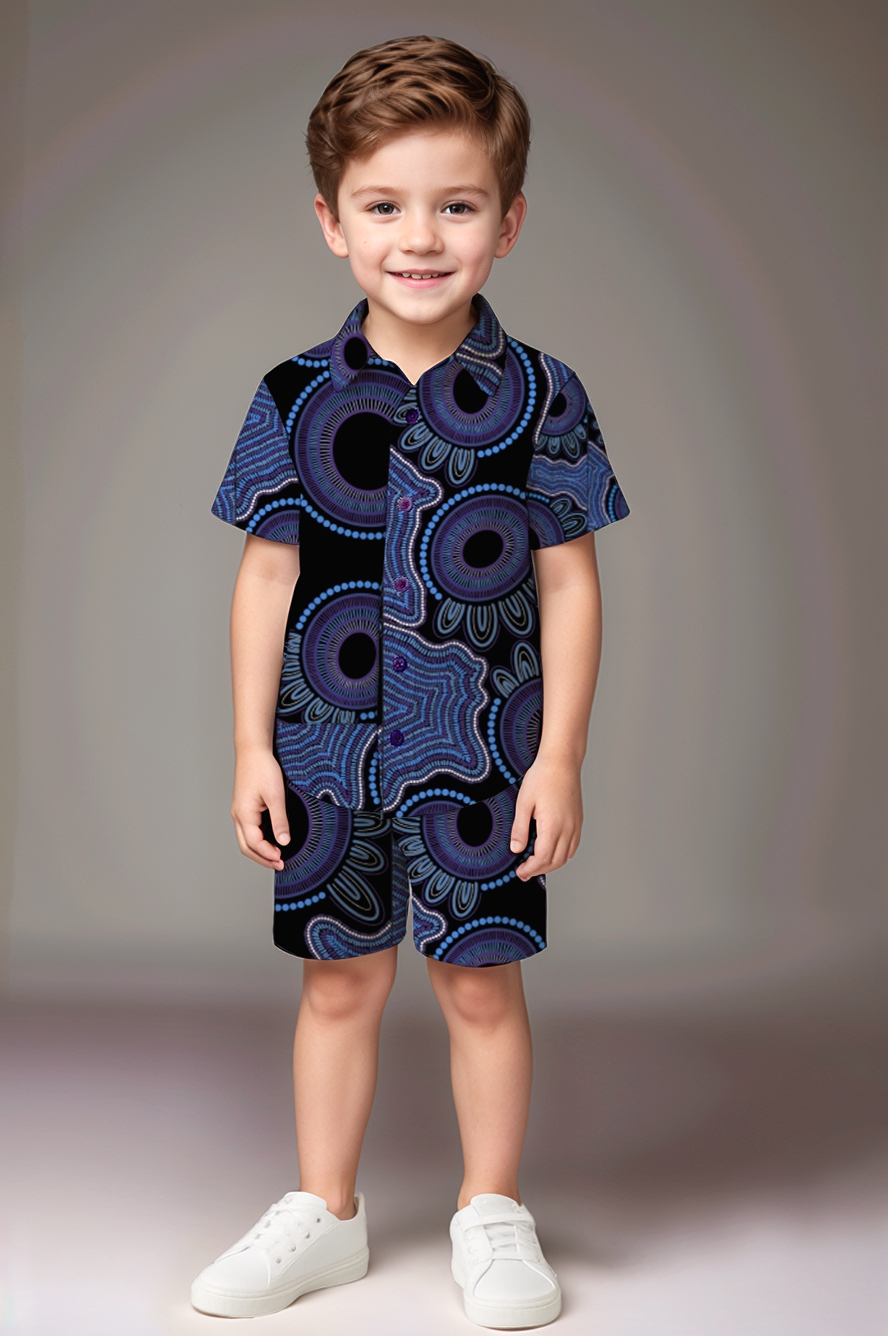 Boys' Short Sleeve Shirt & Shorts Set – Kara Karanfilovski