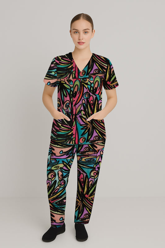 Women’s Scrub Set - Top and Pants -Debbie Jubrail