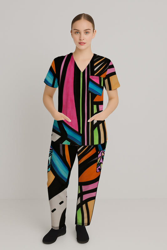 Women’s Scrub Set - Top and Pants -Debbie Jubrail